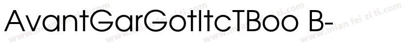 AvantGarGotItcTBoo B字体转换